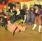 Henri De Toulouse-Lautrec Marcelle Lender on stage oil on canvas